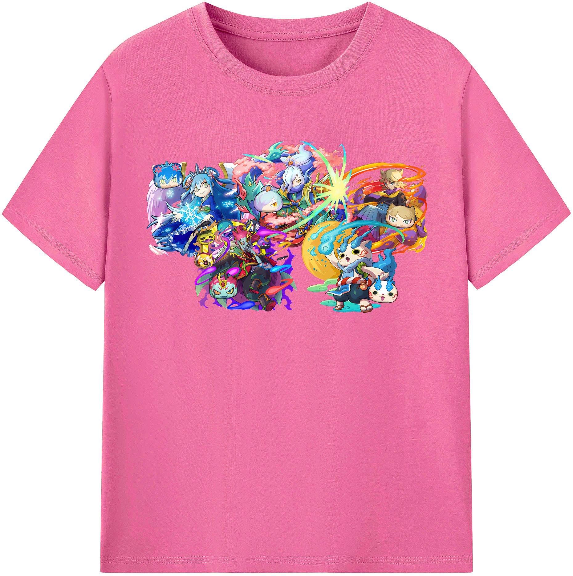 （画像用） 妖怪ウォッチ Yo-kai Watch レディースカジュアルプリントTシャツ（綿100％）